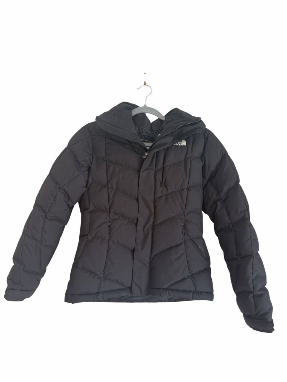 The North Face Womens 600 Fill Goose Down Short Puffer Black Jacket Size S [jb]